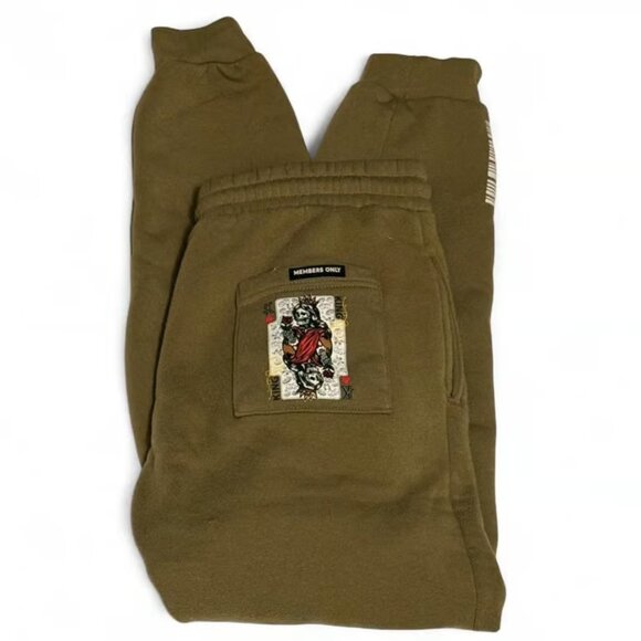 Members Only Olive Green Joggers - Picture 1 of 3